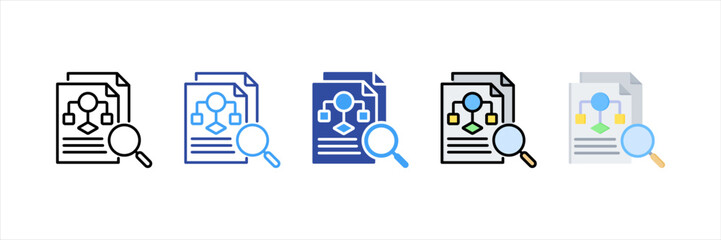 Evaluation Multi Style Icon Set
