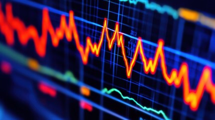 Close-Up of Computer Screen Displaying Health Data