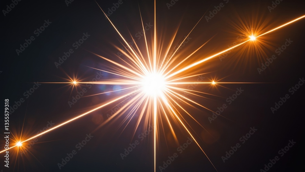 Poster easy to incorporate lens flare effects for overlay designs or screen blending mode to enhance high-q