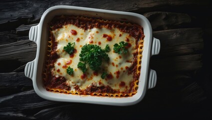 Lasagna featuring fresh meat filling and cheese