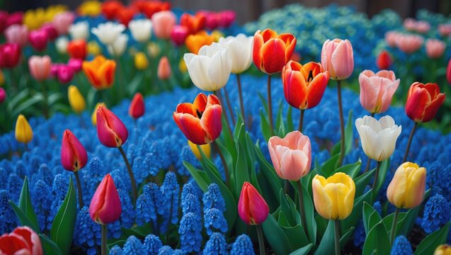 Vibrant Flowers. Tulips