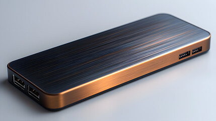 Compact Solid-State Drive with Brushed Metal Finish &ndash; Fast Data Storage