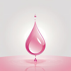 Farbiges minimalistisches Wassertropfen-Icon – Vektorillustration