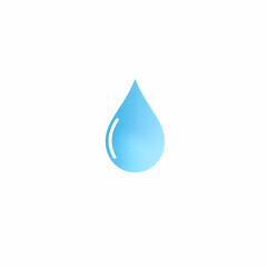 Farbiges minimalistisches Wassertropfen-Icon – Vektorillustration
