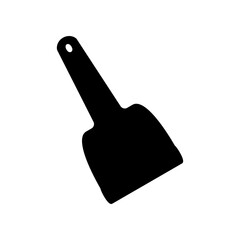 paint brush icon, simple flat style, illustration, logo sign symbol pictogram template, for ui or ux isolated on white for mobile app, editable