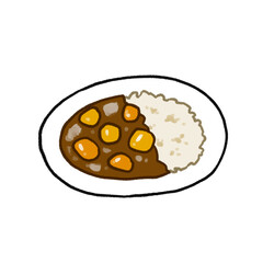 カレーライスのイラスト