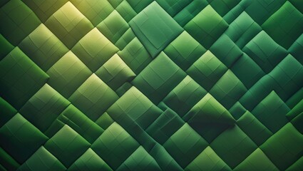 Fototapeta premium Textured background featuring green argyle design.
