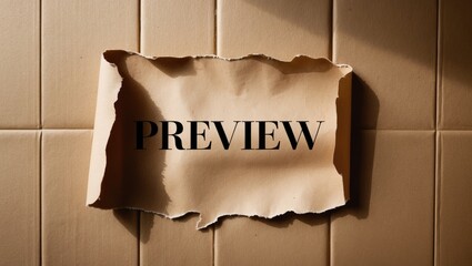 brown packaging paper ripped to show preview