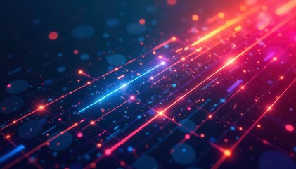 Fototapeta premium Geometric shapes, abstract lines creating a grid, wallpaper, design element