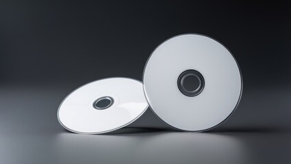 Blank compact disc with cover design.