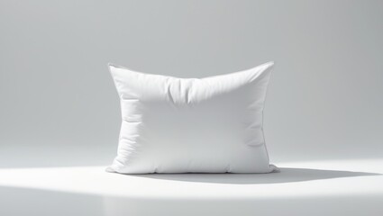 Blank pillow isolated on a white background. Cushion available for your design.