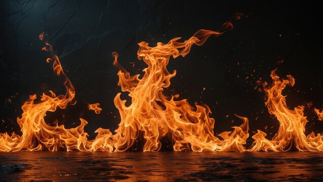 Blaze fire flame texture backdrop. Abstract fire flame texture suitable for banner background.