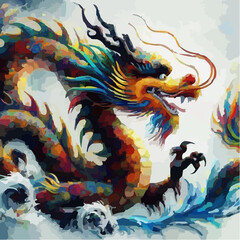 surrealistic image of a dragon 50