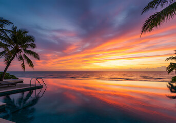summer vacation travel beach Palm tree