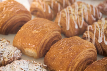 Croissants with Icing Drizzle
