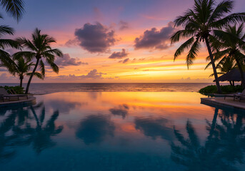 summer vacation travel beach Palm tree