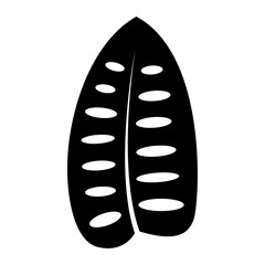 monstera tropical leaf icon