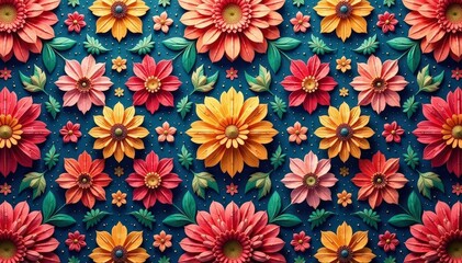 Intricate floral design forming a continuous pattern , nature, growth, design