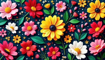 Intricate floral motifs within a bold geometric grid , floral, petal, flowers