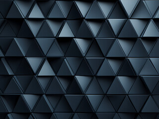 Obraz premium Dark background with triangle shapes, modern minimalist style background, dark triangles,