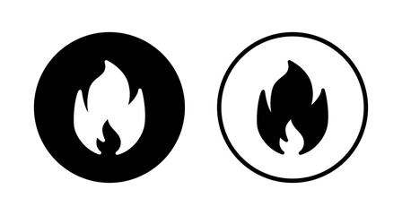 Fire icon logo design. fire sign and symbol