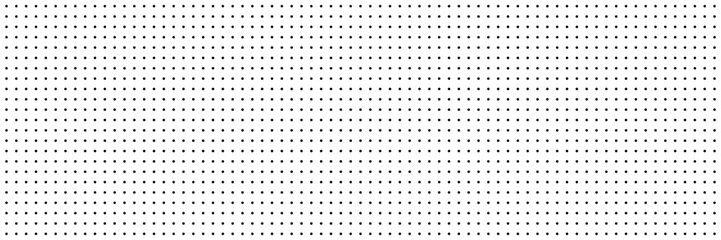 Dotted gradient vector illustration, white and black halftone background, horizontal seamless dotted lines, monochrome dots texture backdrop, retro effect. modern