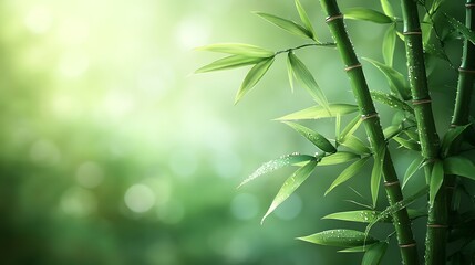 Lush Bamboo Forest for Morning Dew.