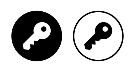 Key icon logo design. Key sign and symbol.