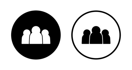 people icon logo design. person sign and symbol. User Icon vector