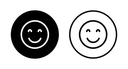 Smile icon logo design. smile emoticon icon. feedback sign and symbol
