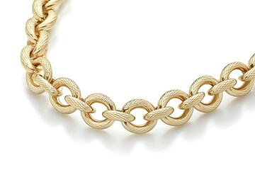 Obraz premium A gold chain with a gold clasp