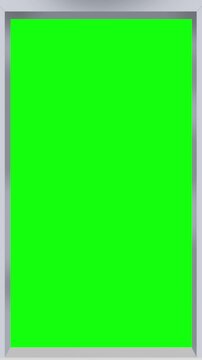 Lift Doors Opening with Green Screen 4k Animation. Vertical doors of lift opening and closing concept animation.