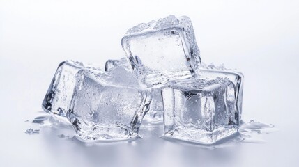 Crystal Clear Ice Cubes: A Refreshing Still Life