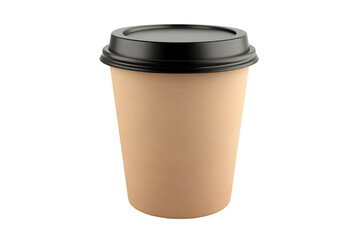 Disposable coffee cup with lid