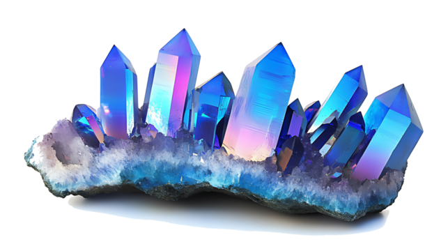 Crystals stone, Game Stone, jewellery Stone,Colourful Crystals stone on isolated white background. 