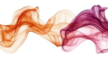 Fototapeta premium Abstract Swirling Colors: A Symphony of Orange and Purple Hues