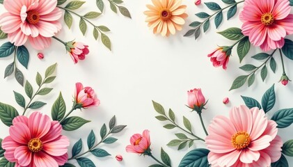 Soft, pastel floral motif, endlessly repeating , surface, pastel, blossom