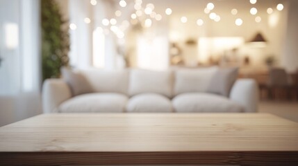 Cozy living room. Blurred background