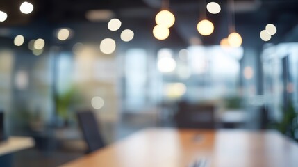 Modern office background. Blurred bokeh background