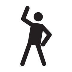 Fitness exercise icon, trendy style illustration for web and app..eps