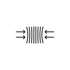 Resilience icon Black line art , simple illustration for web and app..eps
