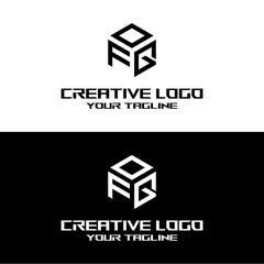 Obraz premium creative letter logo fq design vector