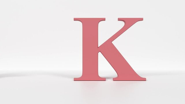 "Animated Letter K Flash Card &ndash; Playful Alphabet Animation for Learning and Design"