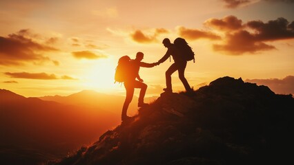 B2B Collaboration: Hikers at Sunset Summit Success