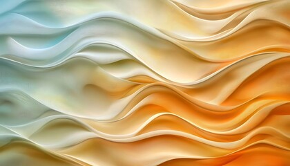 Obraz premium Flowing curves and soft color gradients, great for soothing room decor