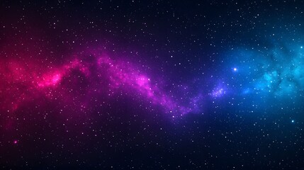 Fototapeta premium Cosmic Nebula Background Vibrant Pink and Blue Galaxy Starscape Image