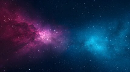 Fototapeta premium Cosmic Nebula Purple and Blue Space Background Starry Night Sky Galaxy Astronomy