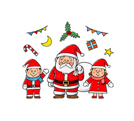 サンタクロースと子供