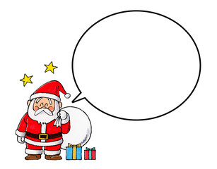 サンタクロース 吹き出し