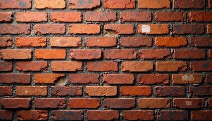 Obraz premium Intricate brick wall, rough aged surface, repeating design, design, high resolution